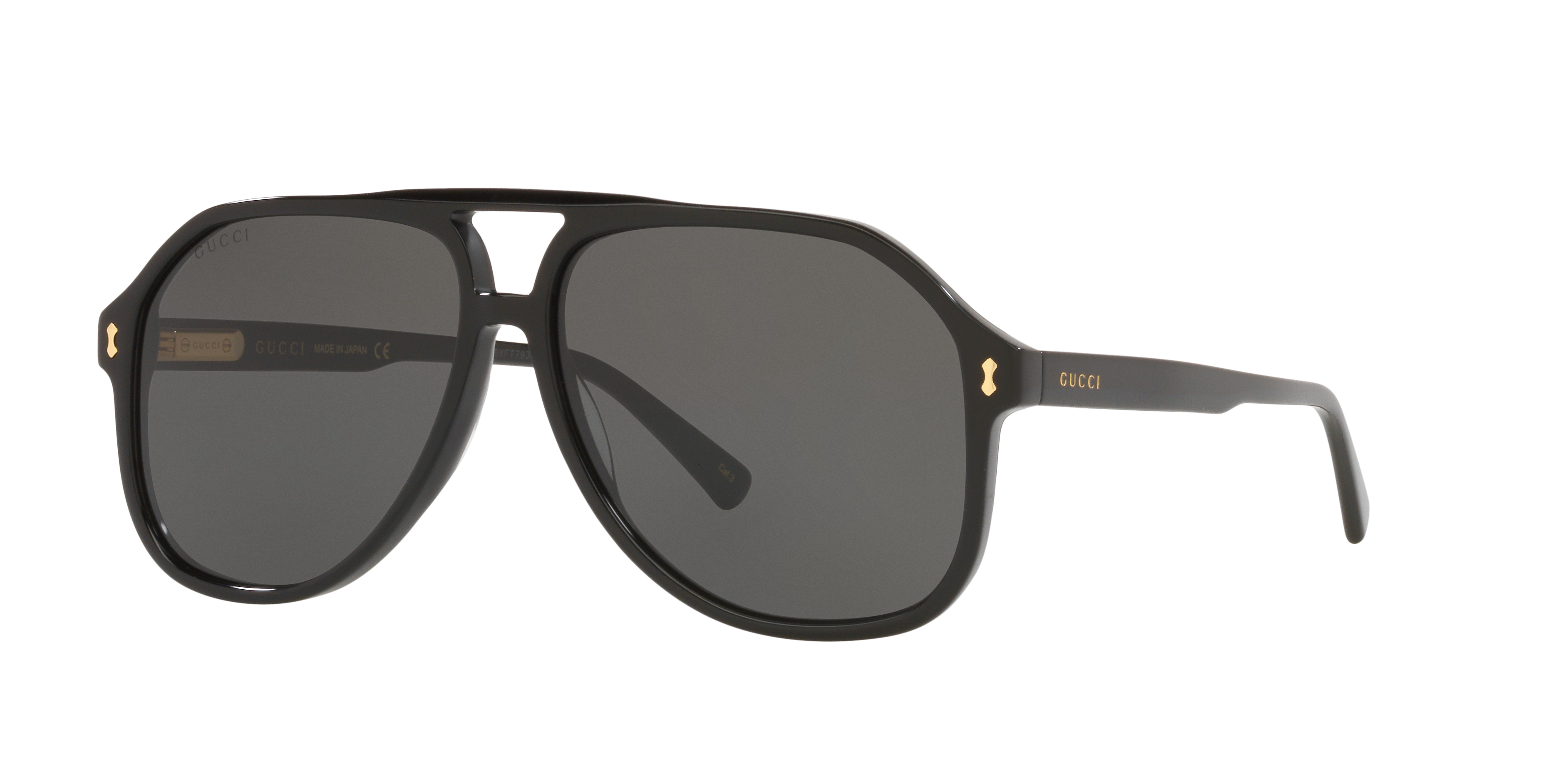Gucci GG1042S L (60 - 13) with Grey lenses and Black frame