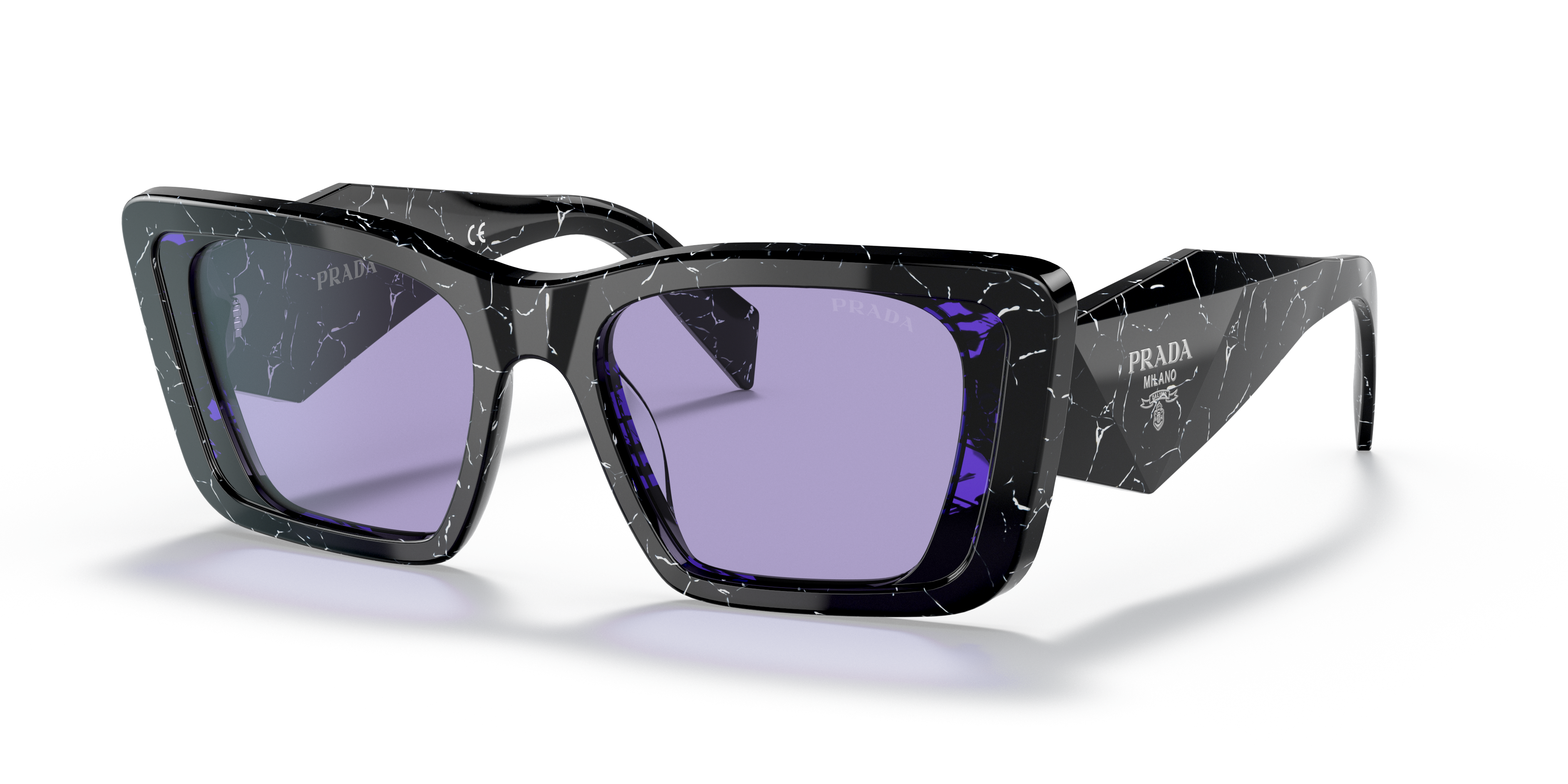 Prada PR 08YS XS (51 - 18) with Violet lenses and Tortoise frame