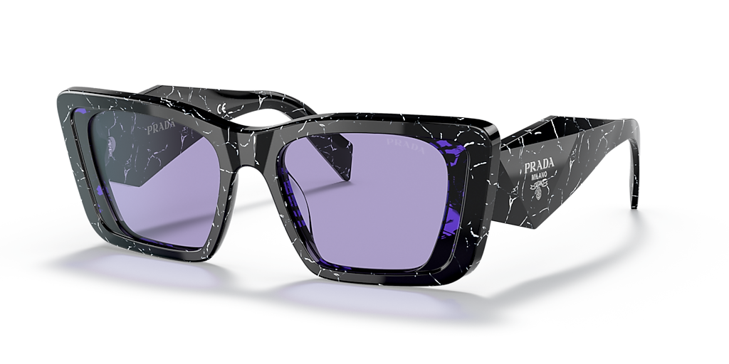 Prada PR 08YS XS (51 - 18) with Violet lenses and Tortoise frame