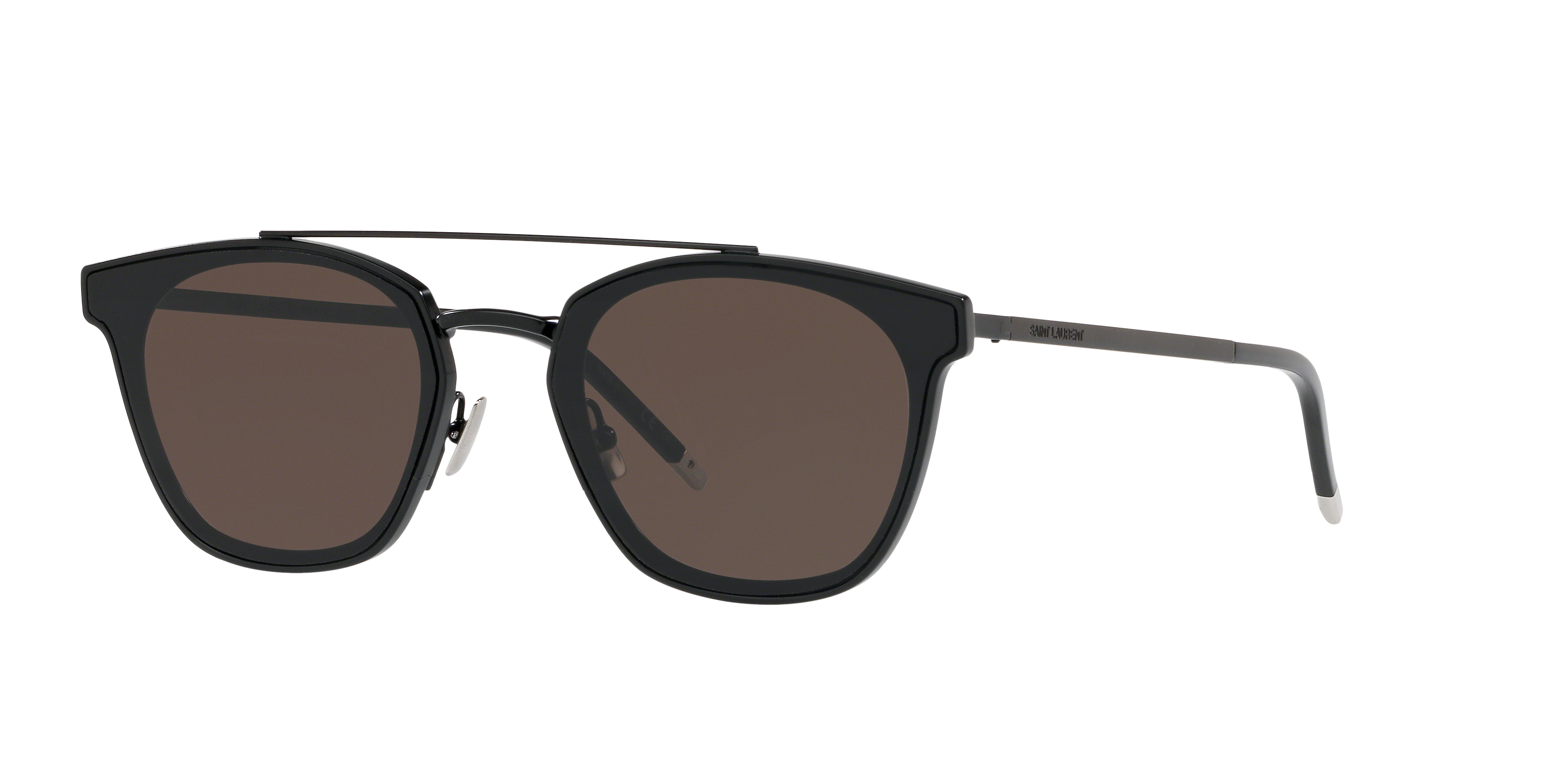 SAINT LAURENT SL 28 ブラック サングラス Saint Laurent SL 28 Metal XXS (61 - 17) with Grey lenses and Black