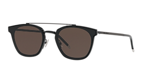 Saint Laurent SL 766 L (57 - 17) with Grey lenses and Tortoise