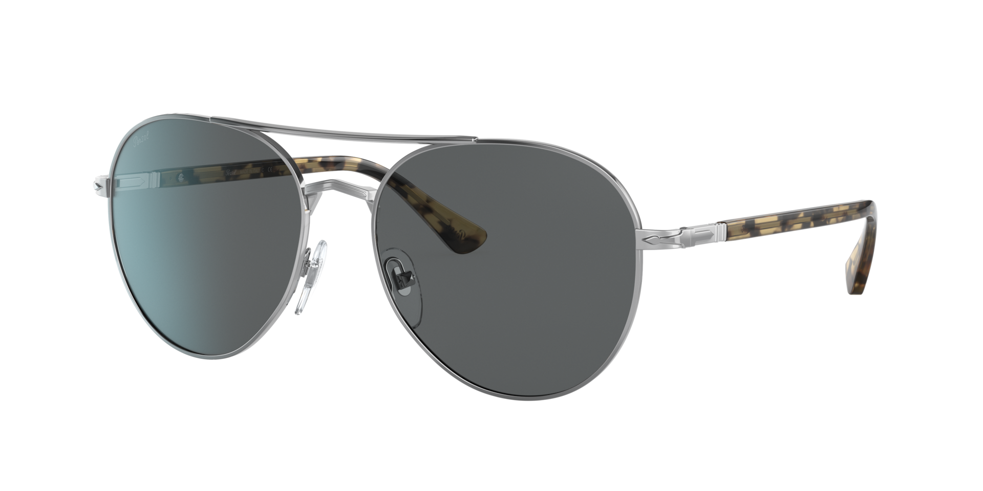 Persol Unisex Sunglass PO2477S - Couleur du Monture Argent Couleur de Lentille Gris fonc 120 €