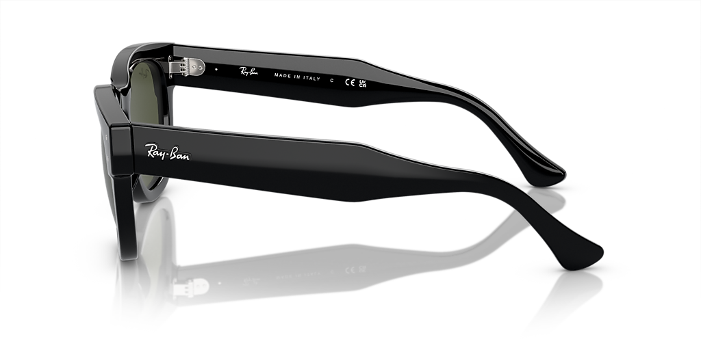 Ray-Ban Mega Hawkeye L (53 - 21) with Green lenses and Black frame