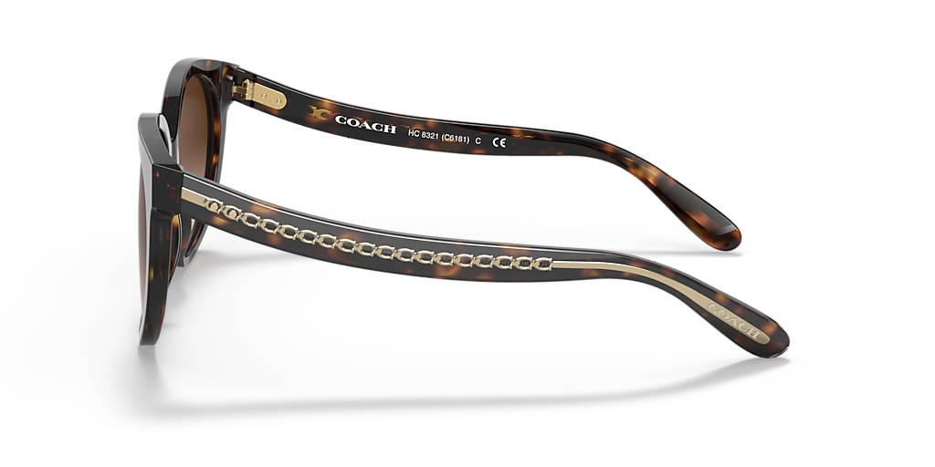 Coach C6181 M (55 - 18) with Brown lenses and Tortoise frame  display picture 2