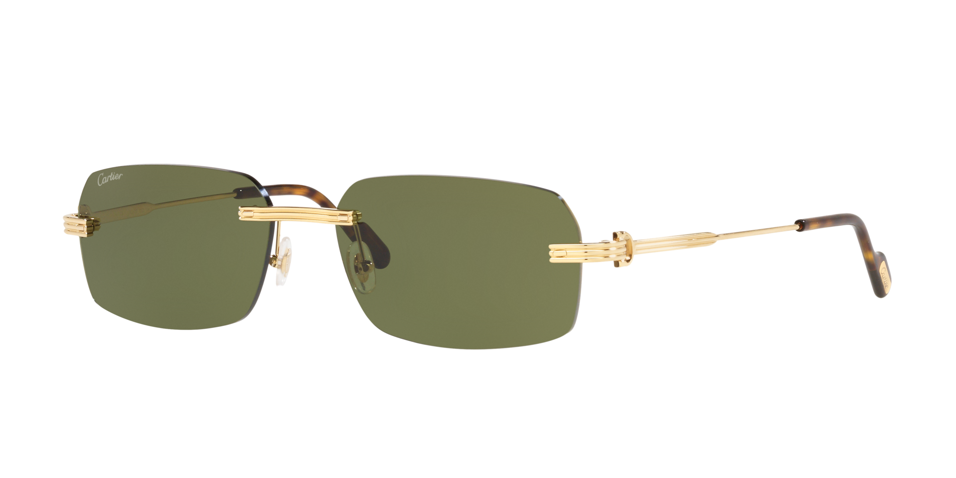Cartier Homme Sunglass CT0271S - Couleur du Monture Or Couleur de Lentille Vert 1100 €