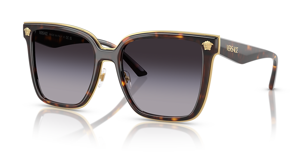 【1111】 Versace VE2278D XXL (58 - 19) with Grey lenses and Tortoise frame