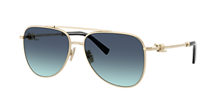 Tiffany & Co. TF3082 L (58 - 16) with Brown lenses and Gold frame
