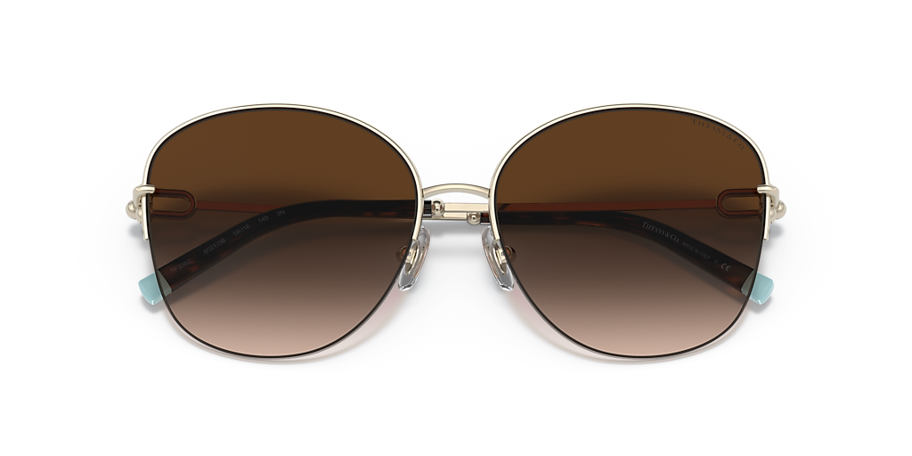 Tiffany & Co. TF3082 L (58 - 16) with Brown lenses and Gold frame
