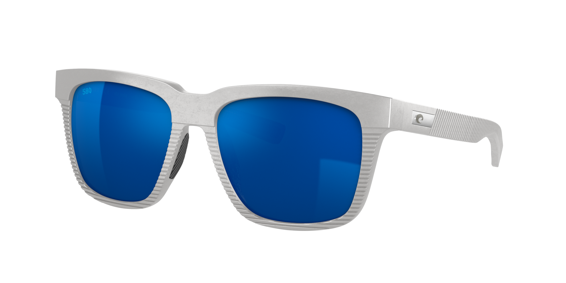 Costa Homme Sunglass Pescador - Couleur du Monture Gris clair Couleur de Lentille Effet miroir bleu 107 €