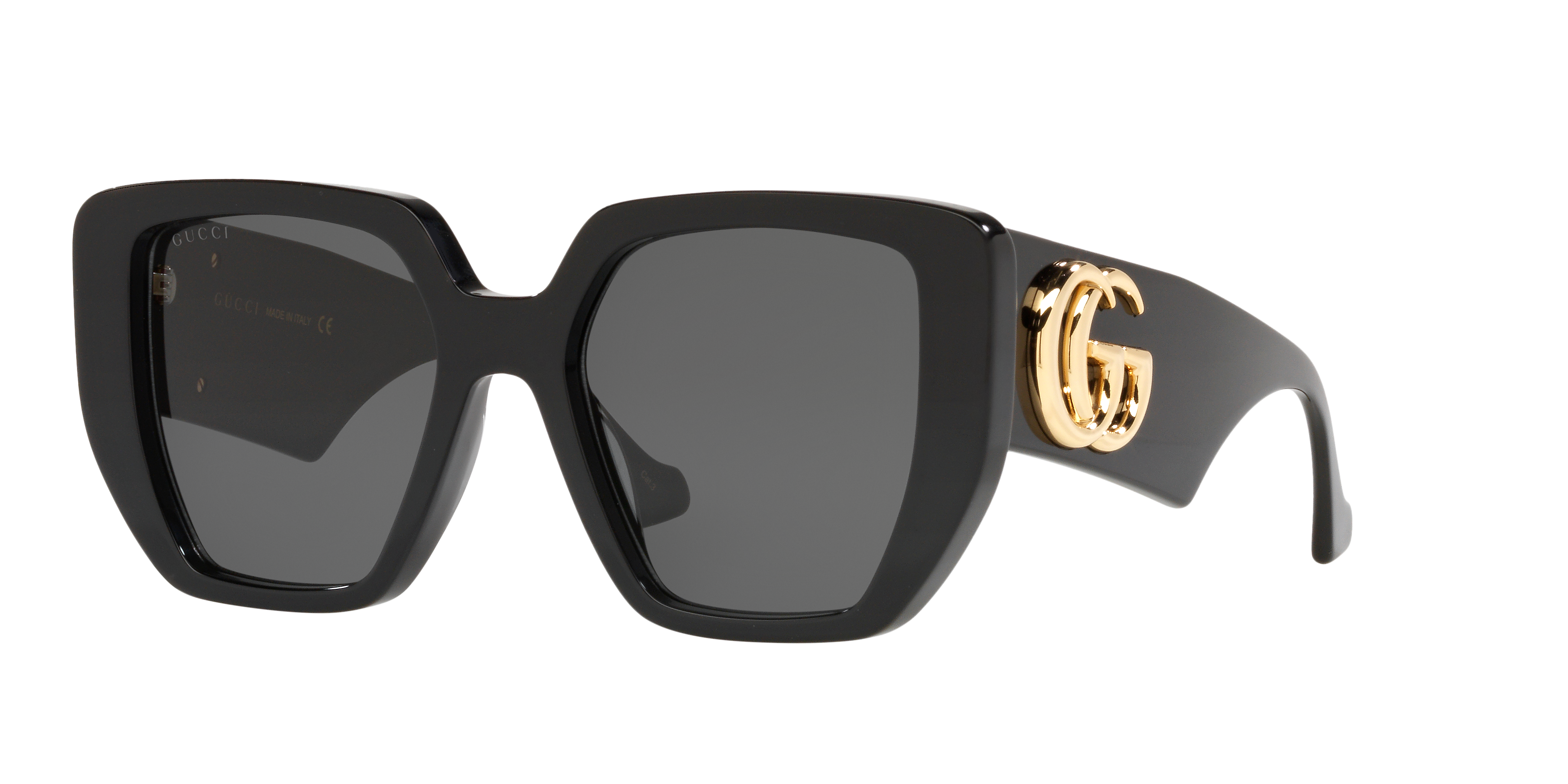 Gucci GG0956S M (54 - 19) with Grey lenses and Black frame