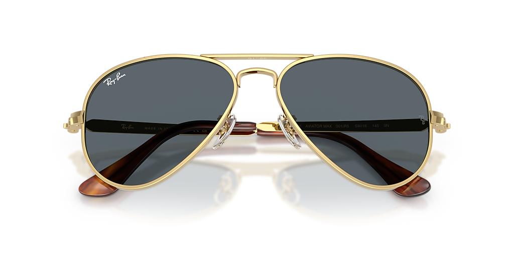Ray-Ban AVIATOR MAX XXL (62 - 16) with Blue lenses and Gold frame