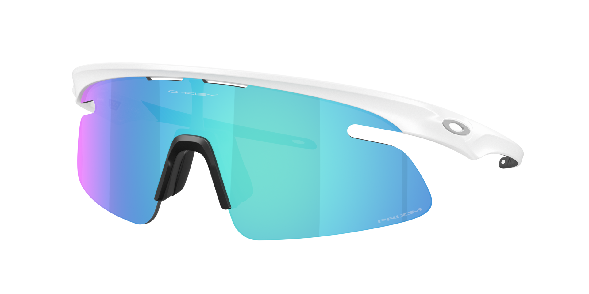 Oakley Unisex Sunglass RSLV Lite - Couleur du Monture: Blanc mat, Couleur de Lentille: Prizm Saphir