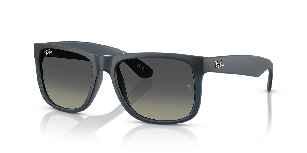 Ray-Ban Justin Classic S (54 - 16) with Grey lenses and Blue frame