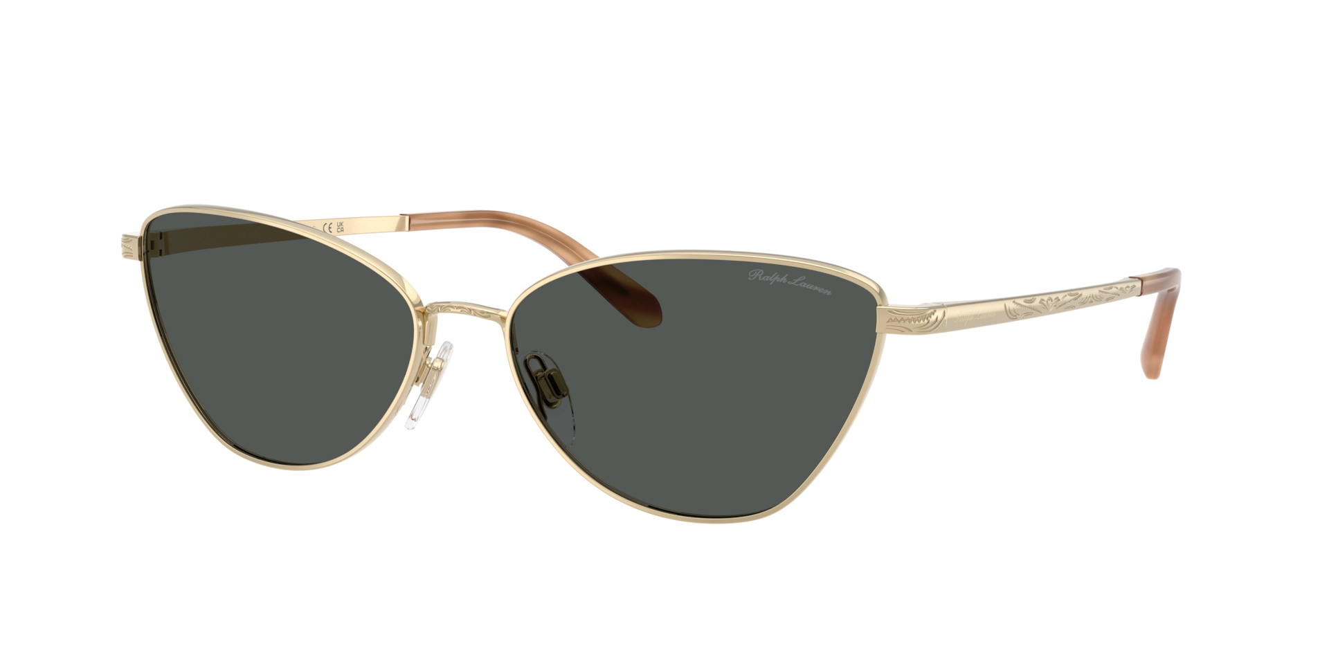 Ralph Lauren Woman Sunglass RL7093 -  Frame color: Shiny Pale Gold, Lens color: Grey