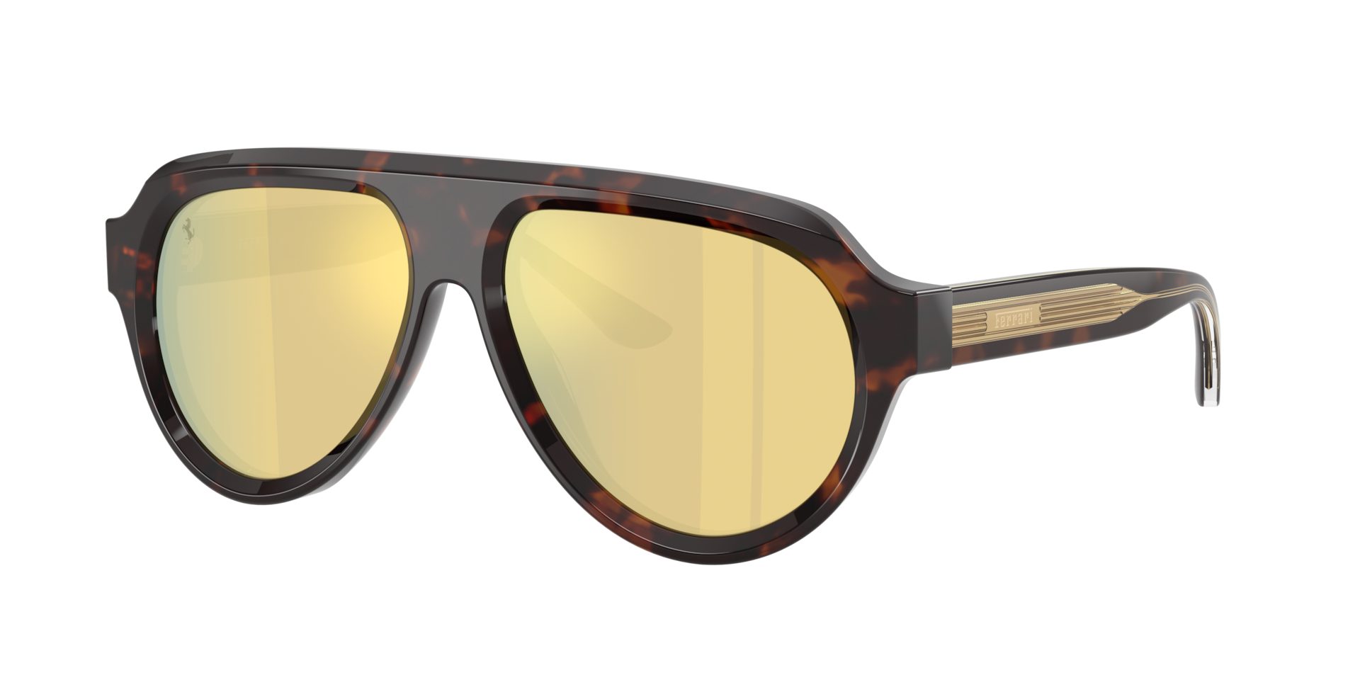 Ferrari Unisex Sunglass FH2019U - Couleur du Monture Marron caille de tortue Couleur de Lentille Marron effet miroir Or 380 €