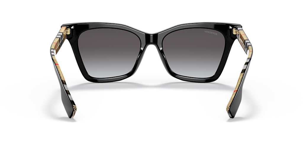 Burberry Elsa L (53 - 17) com Lentes Cinza e Armação Preto
