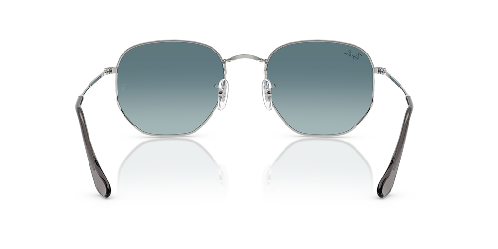 Ray-Ban Hexagonal Flat Lenses M (51 - 21) with Blue lenses and