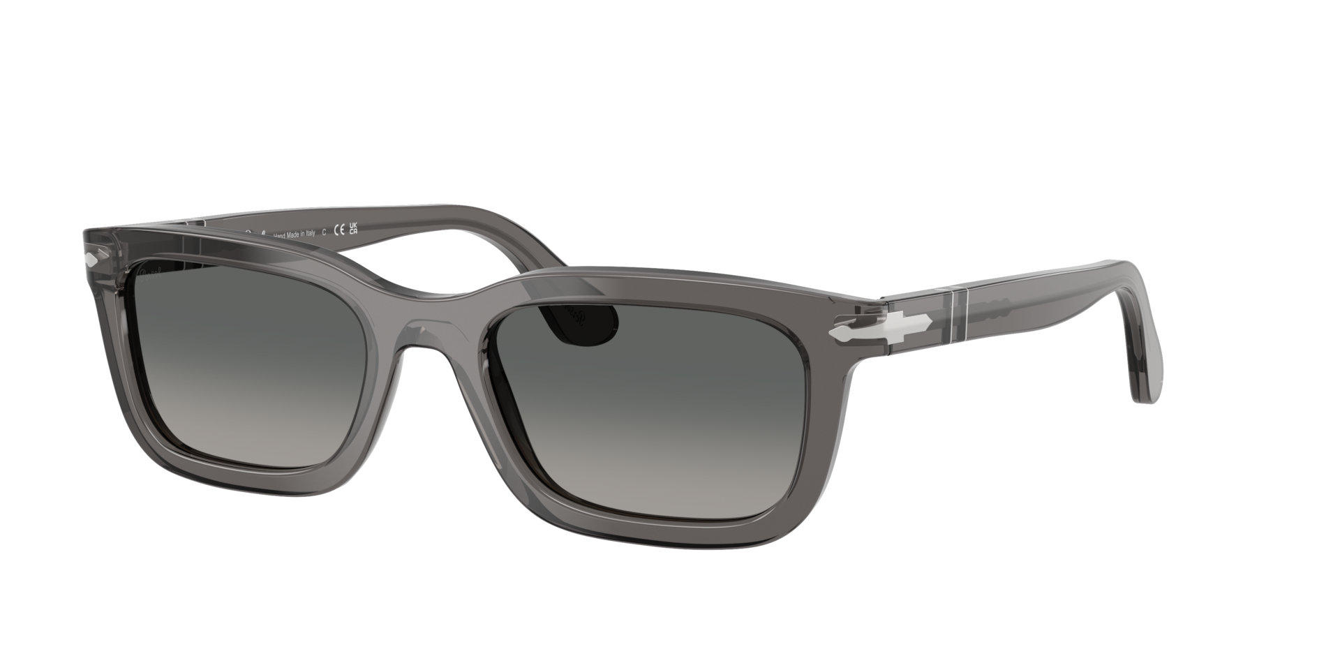 Persol Unisex Grey Po3396s 119671 Sunglasses Acetate Squared Normal Nuanced - Image 3