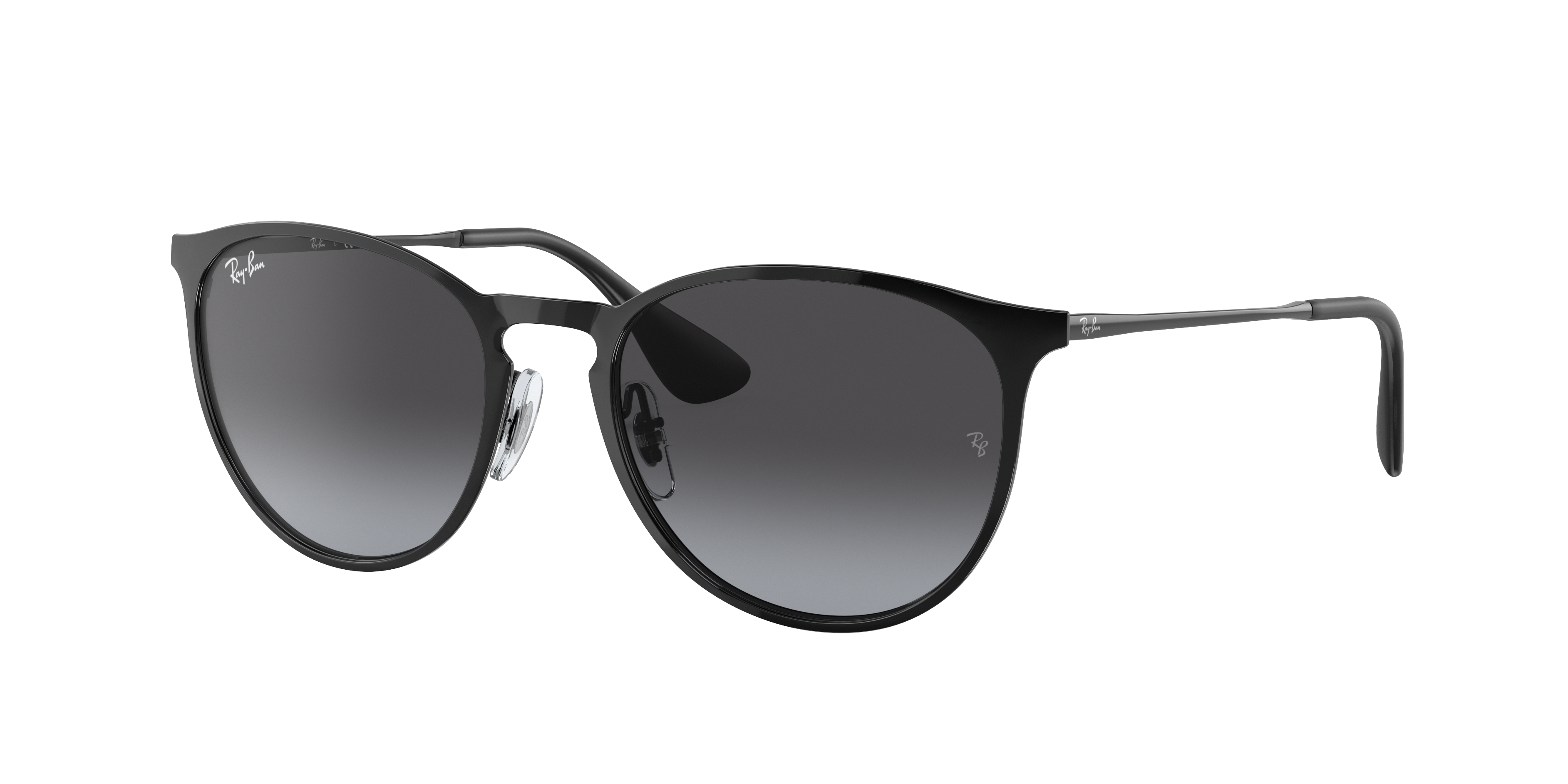 Ray-Ban Erika Metal M (54 - 19) with Grey lenses and Black frame
