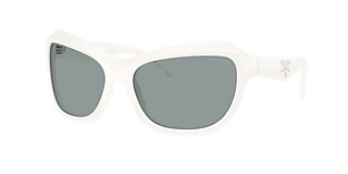 Prada PR 50ZS XL (59 - 19) with Grey lenses and Silver frame