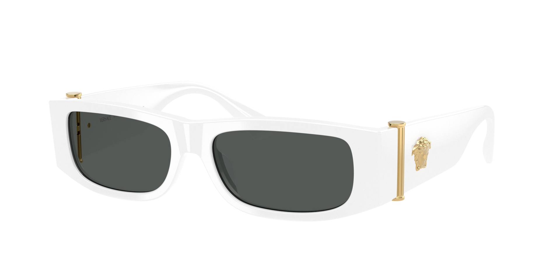 Versace Man Sunglass VE4476U -  Frame color: White, Lens color: Dark Grey