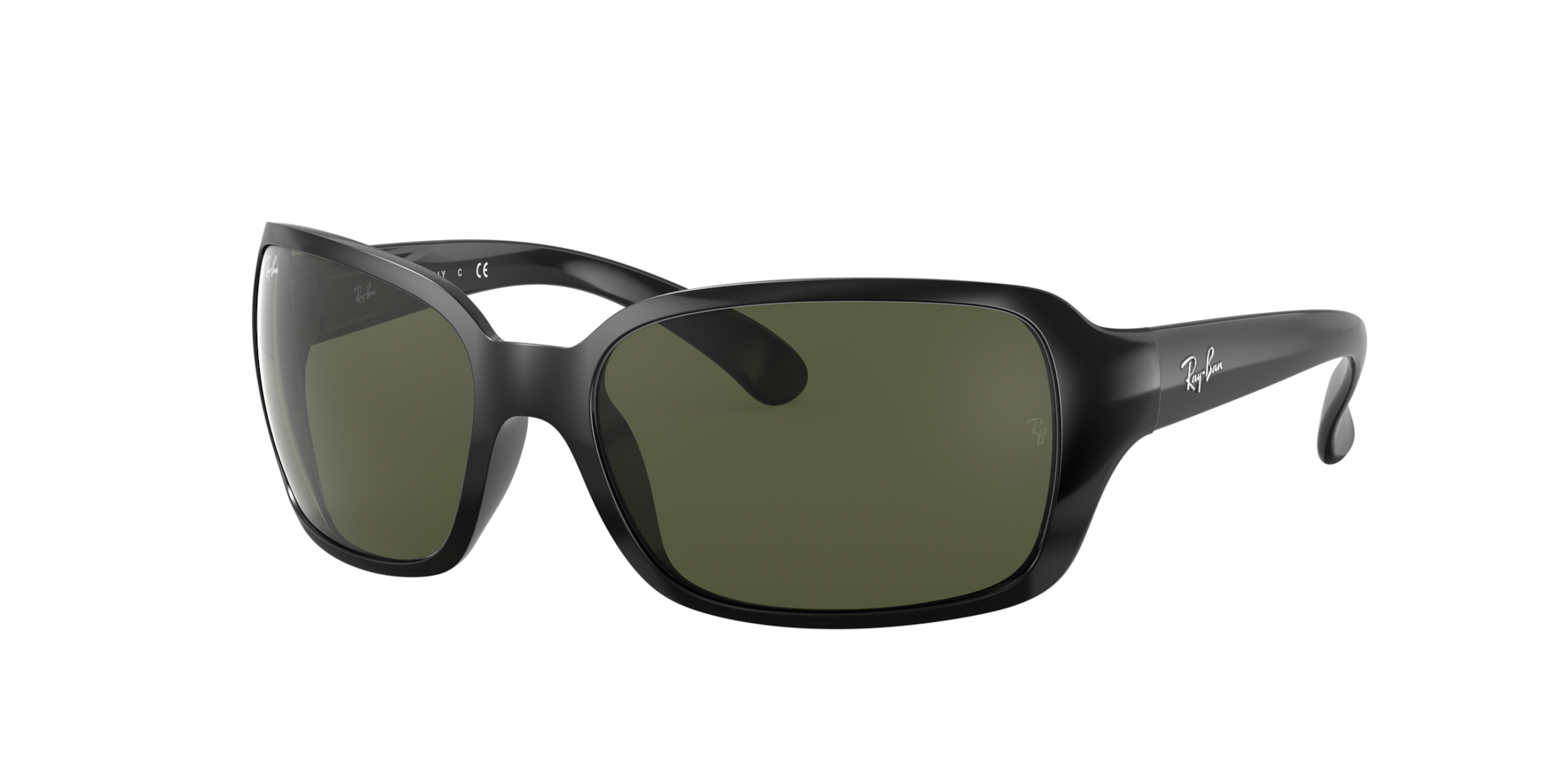 Ray-Ban Mujer Sunglass RB4068 - Color del Marco: Negro, Color de la Lente: G-15 verde