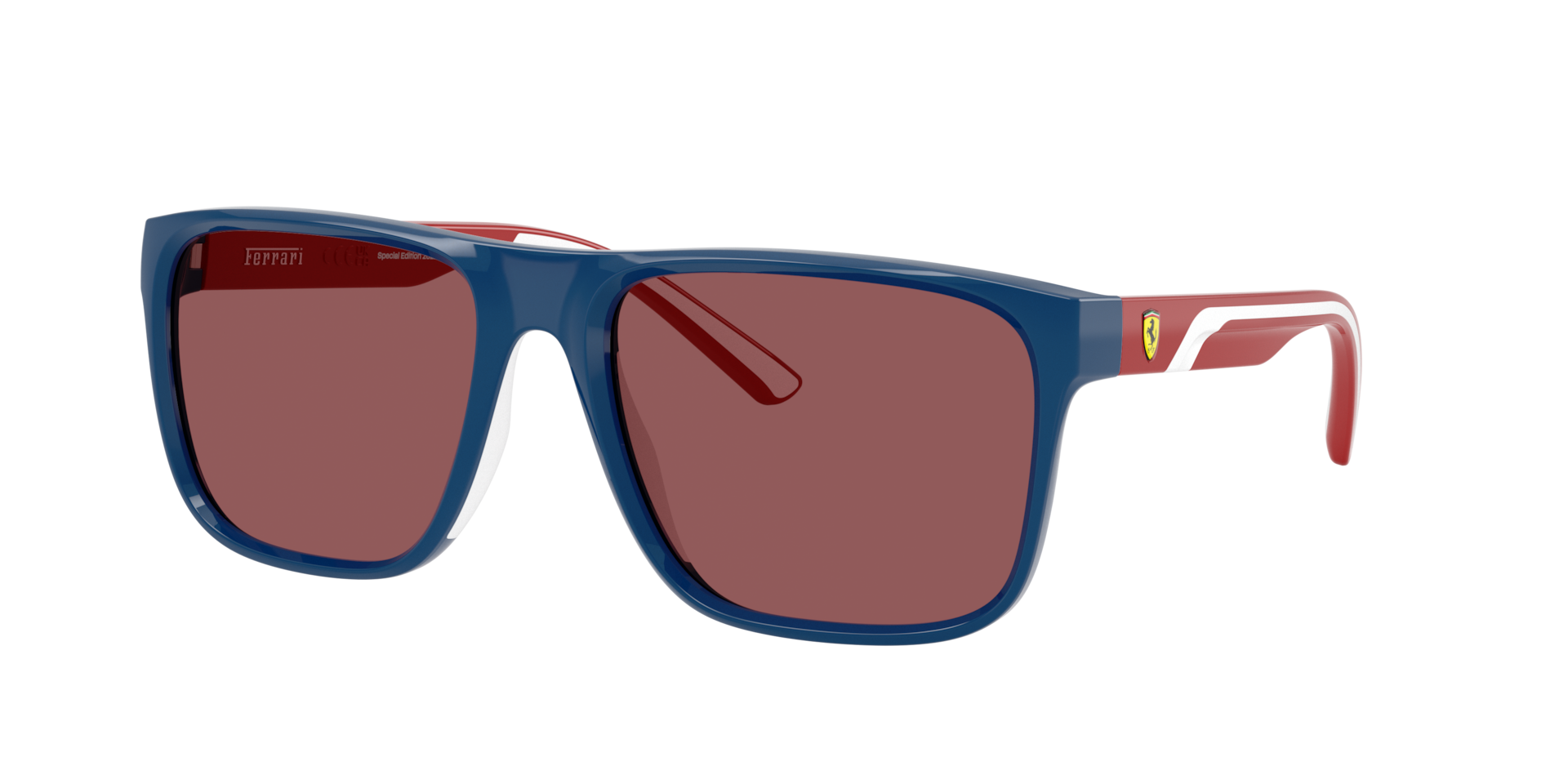 Ferrari Scuderia Blue/Bordeaux Fz6002u 533/1E Man Sunglasses Injected Squared Normal - Image 2