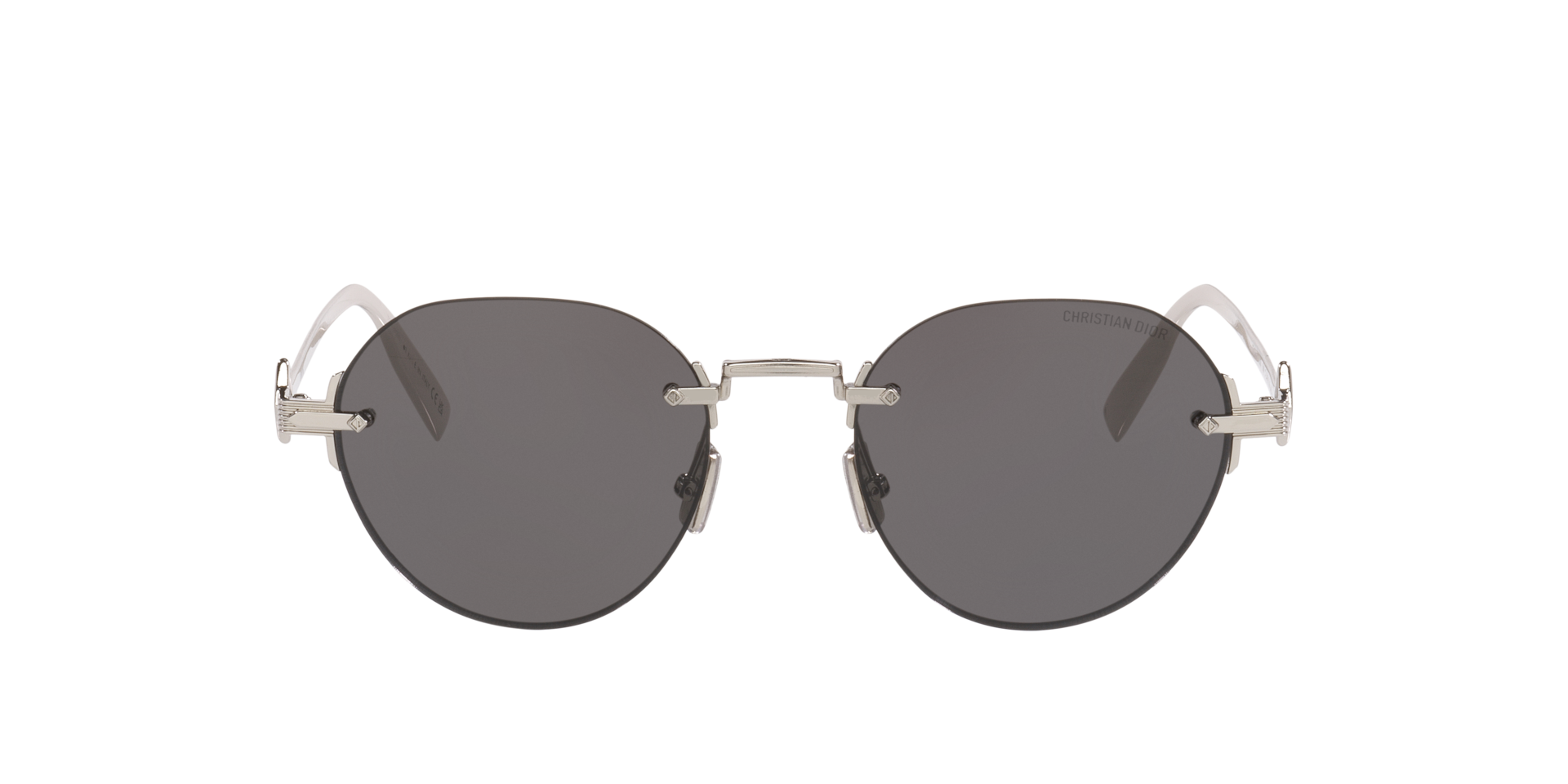 DIOR CD Diamond R5U XXS (50 - 19) with Grey lenses and Silver