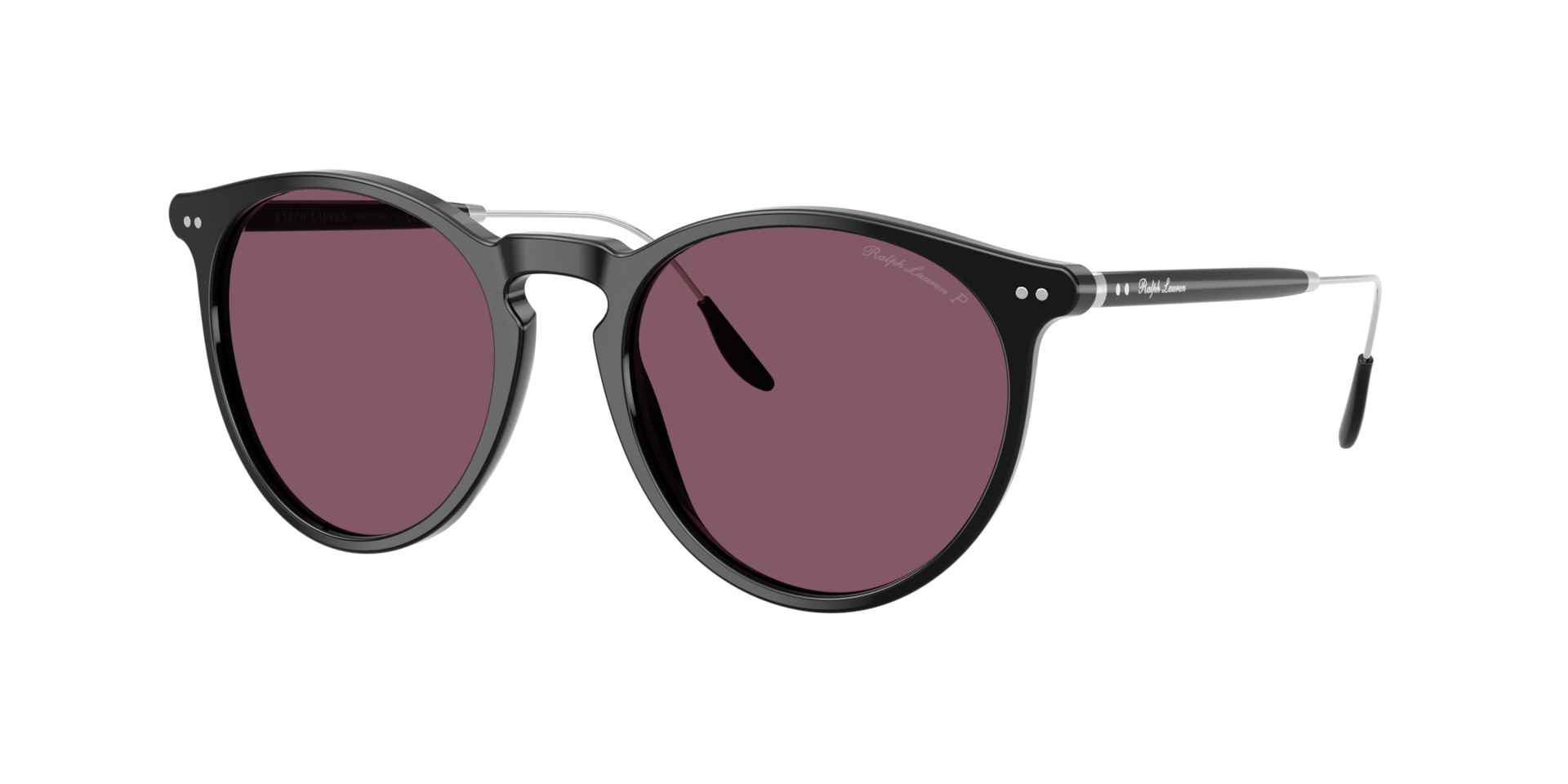 Ralph Lauren Homme Sunglass RL8181P - Couleur du Monture Noir brillant Couleur de Lentille Pourpre uni 260 €