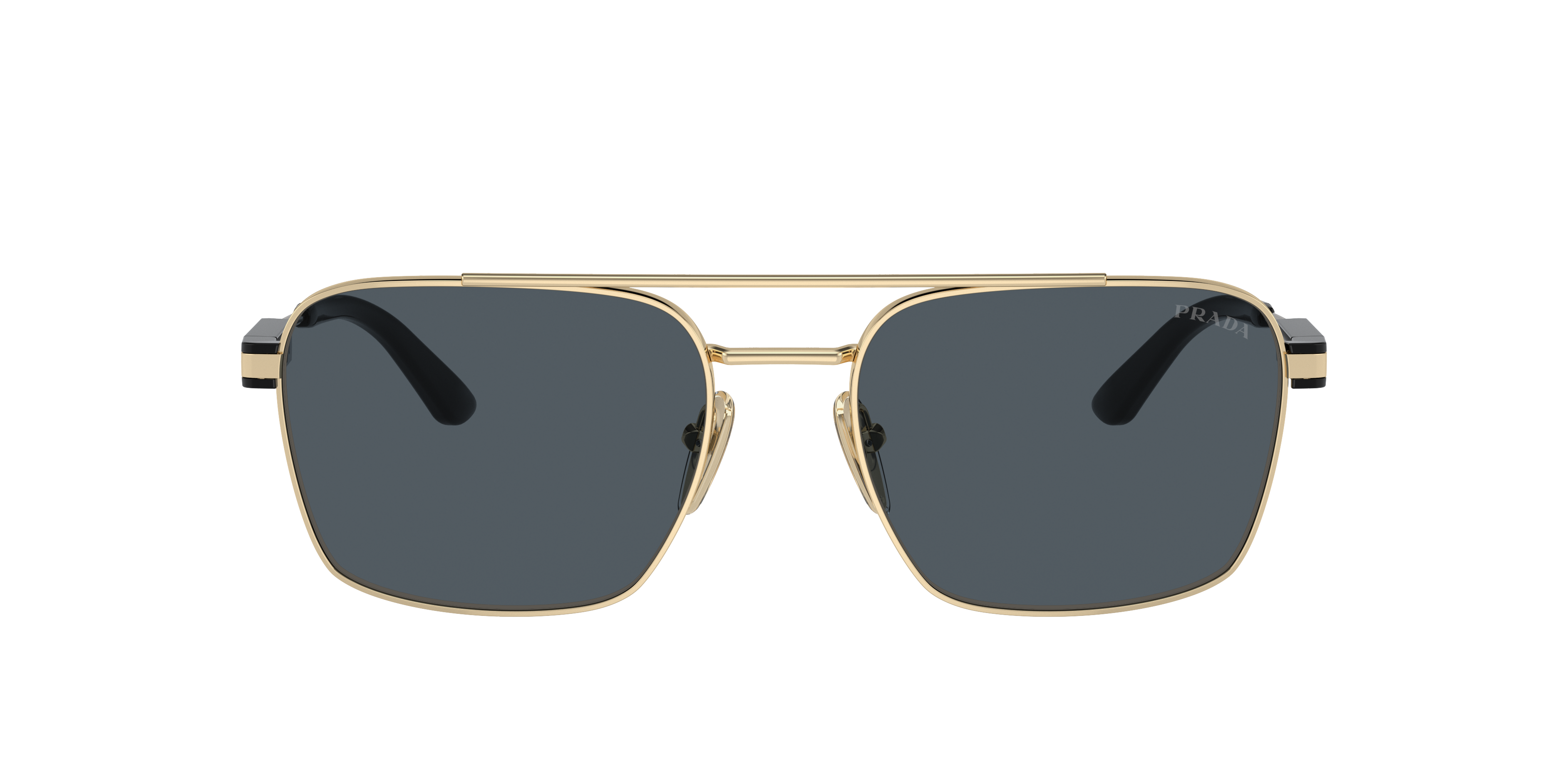 Prada PR 67ZS L (56 - 18) with Grey lenses and Gold frame