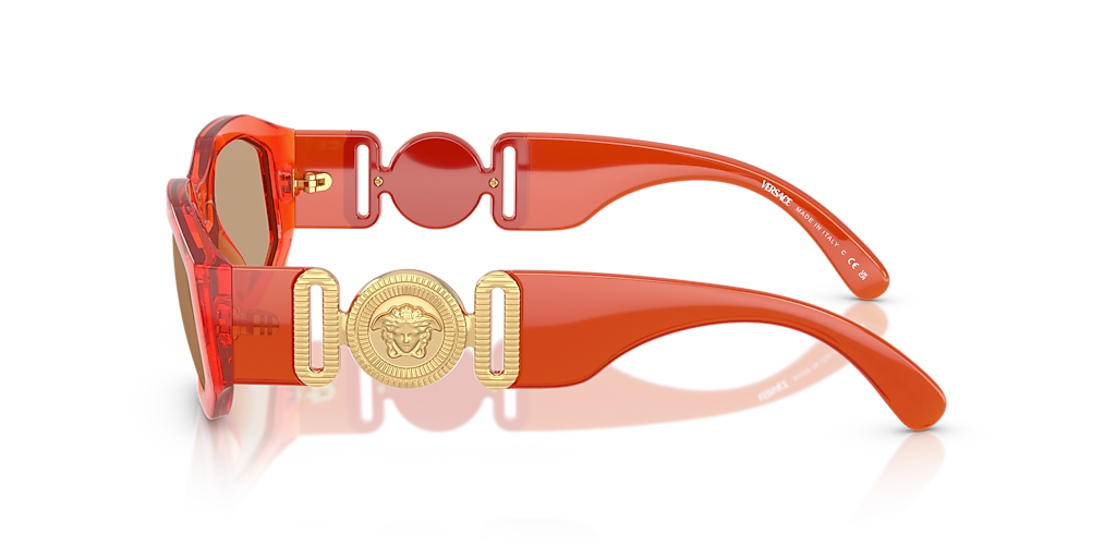 Versace VE4361 M (53 - 18) with Brown lenses and Orange frame