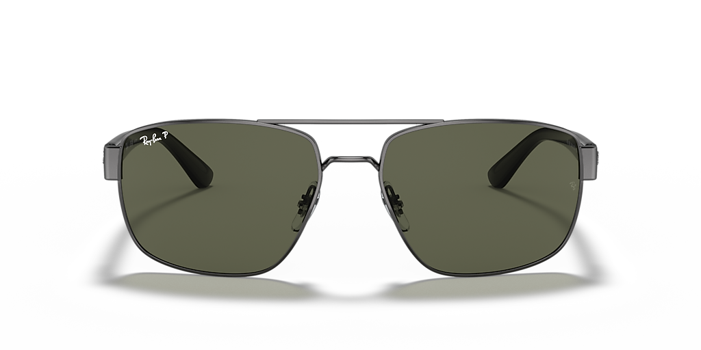 Ray-Ban RB3663 XL (60 - 17) with Green lenses and Grey frame