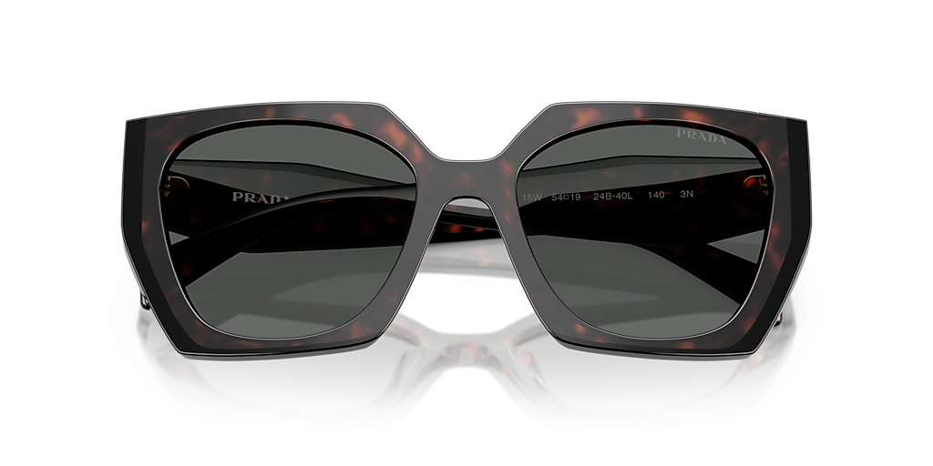 Prada PR 15WS M (54 - 19) with Grey lenses and Tortoise  display picture 2