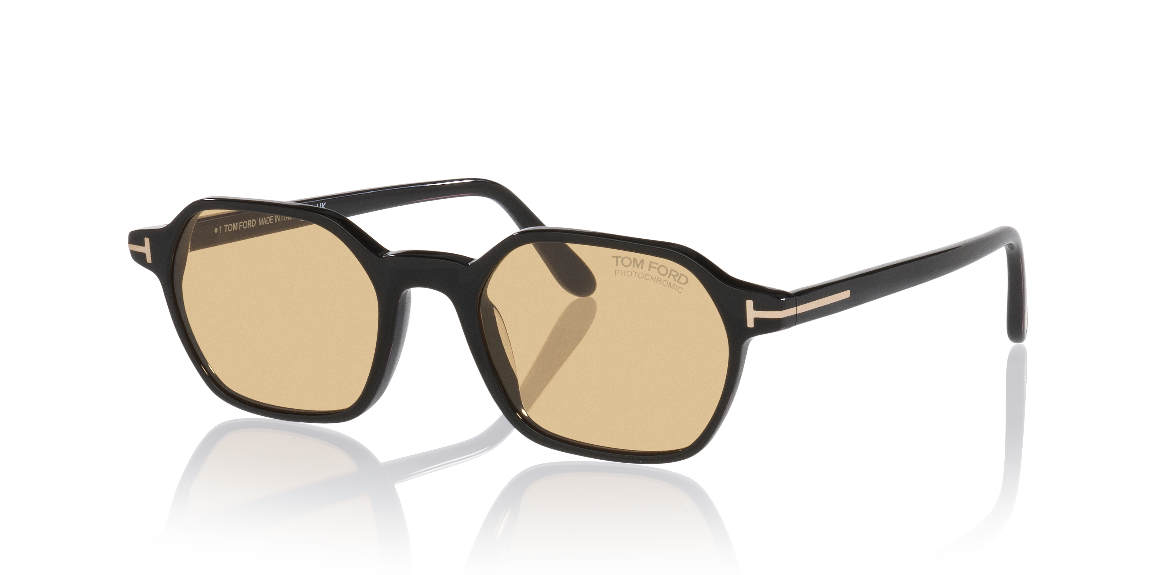 Tom Ford Joey-02 XXL (51 - 20) with Brown lenses and Black frame