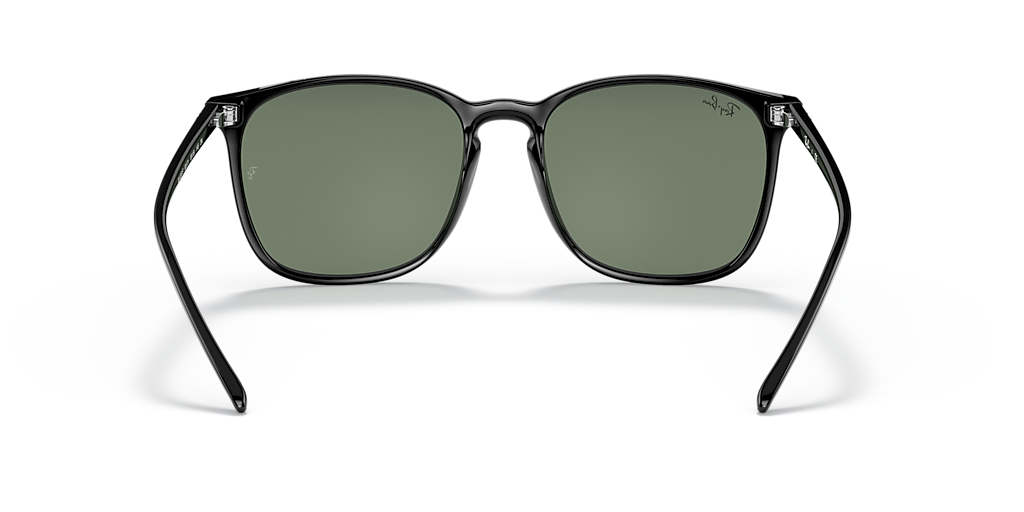 Ray-Ban RB4387 M (55 - 18) with Green lenses and Black frame