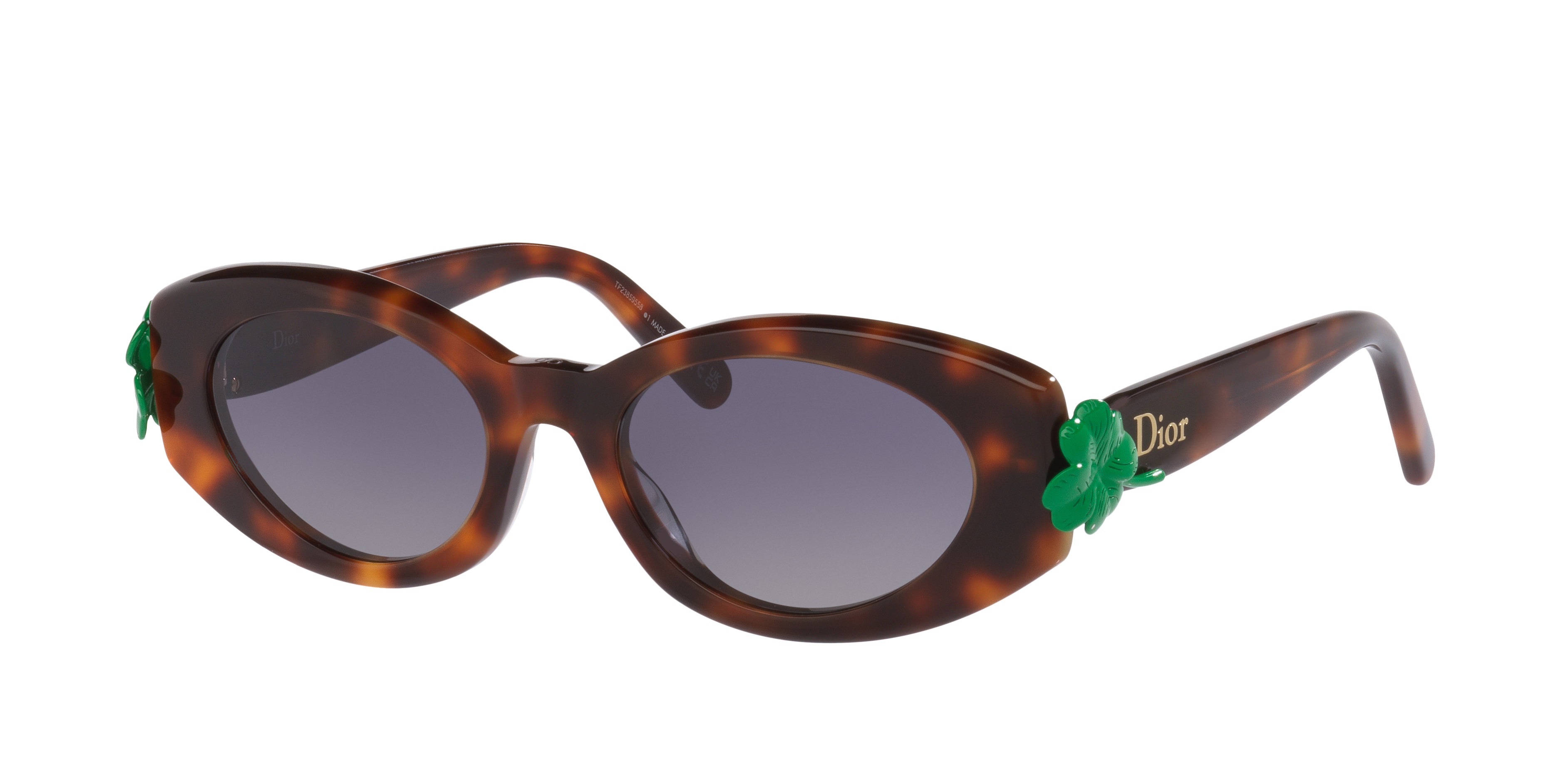 DIOR Woman Sunglass DIOR CLOVER B1I -  Frame color: Brown Dark, Lens color: Grey