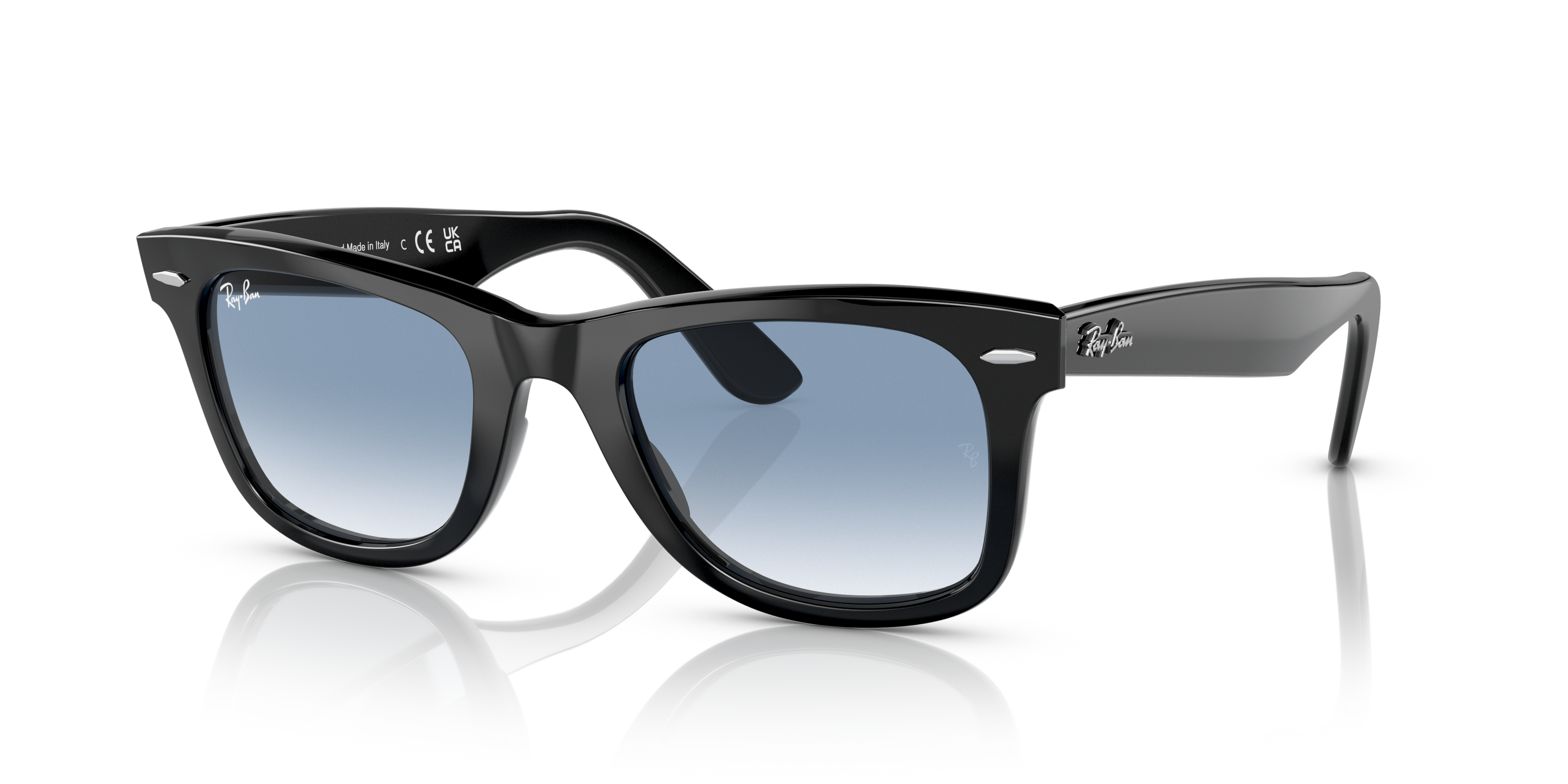 Ray-Ban Original Wayfarer Classic L (52 - 22) with Blue lenses and