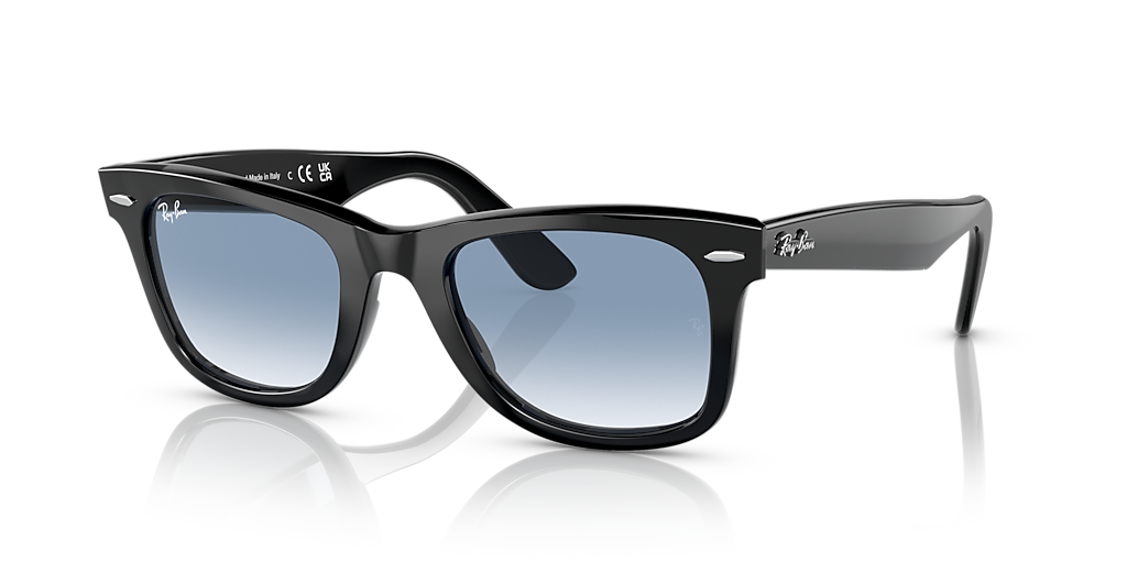 Ray-Ban Original Wayfarer Classic L (52 - 22) with Blue lenses and