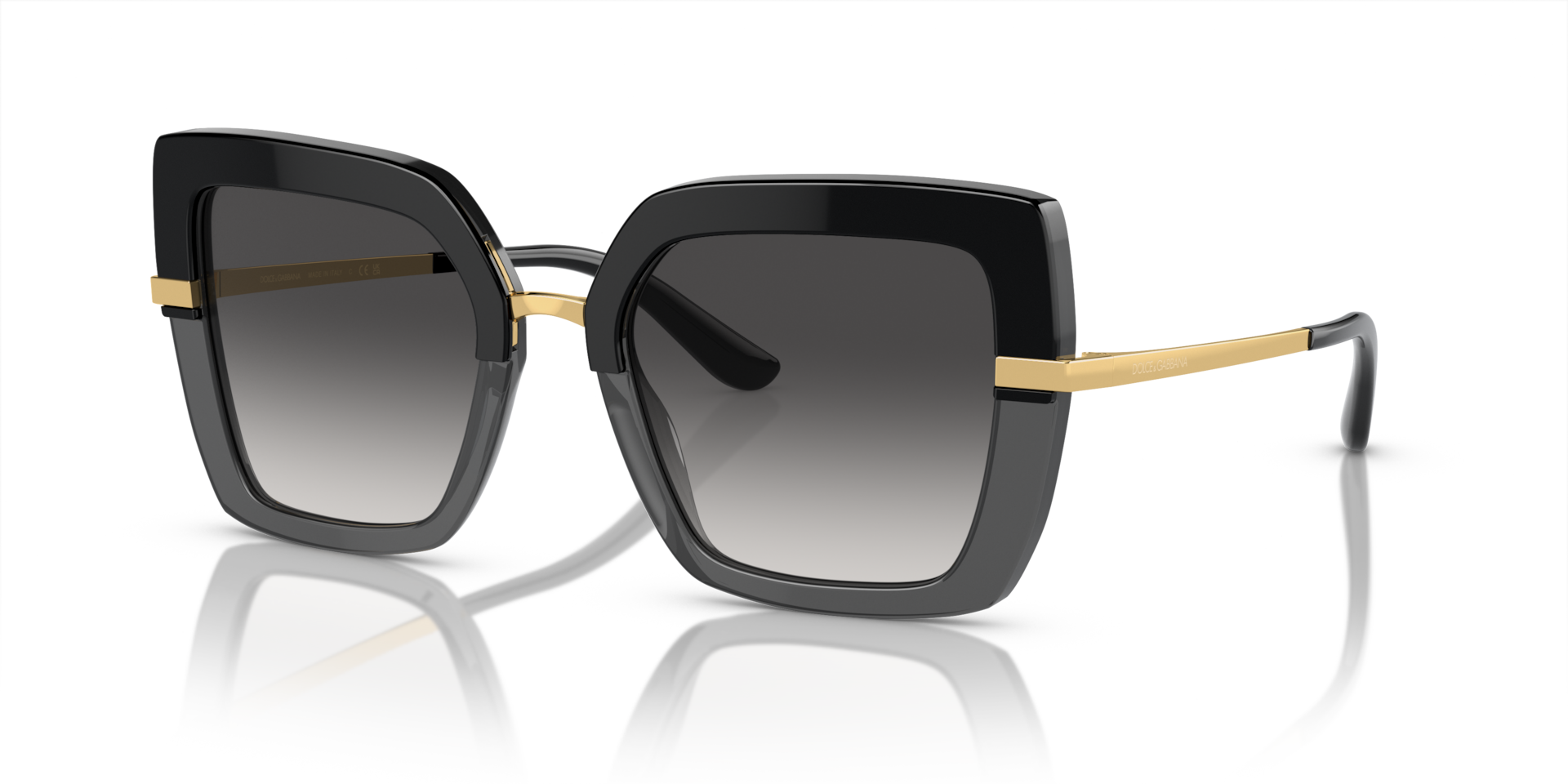 Dolce&Gabbana DG4373 XL (52 - 21) with Grey lenses and Black frame