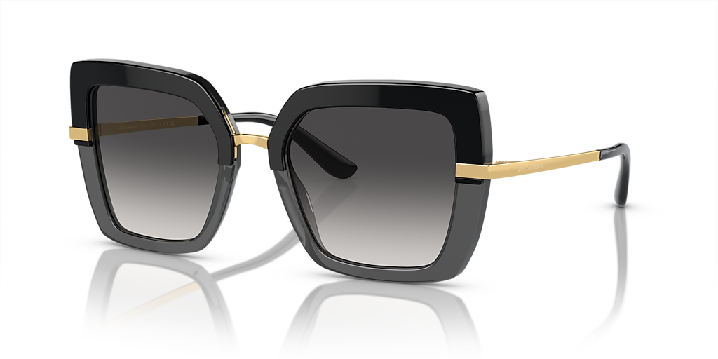 Dolce&Gabbana DG4373 XL (52 - 21) with Grey lenses and Black frame