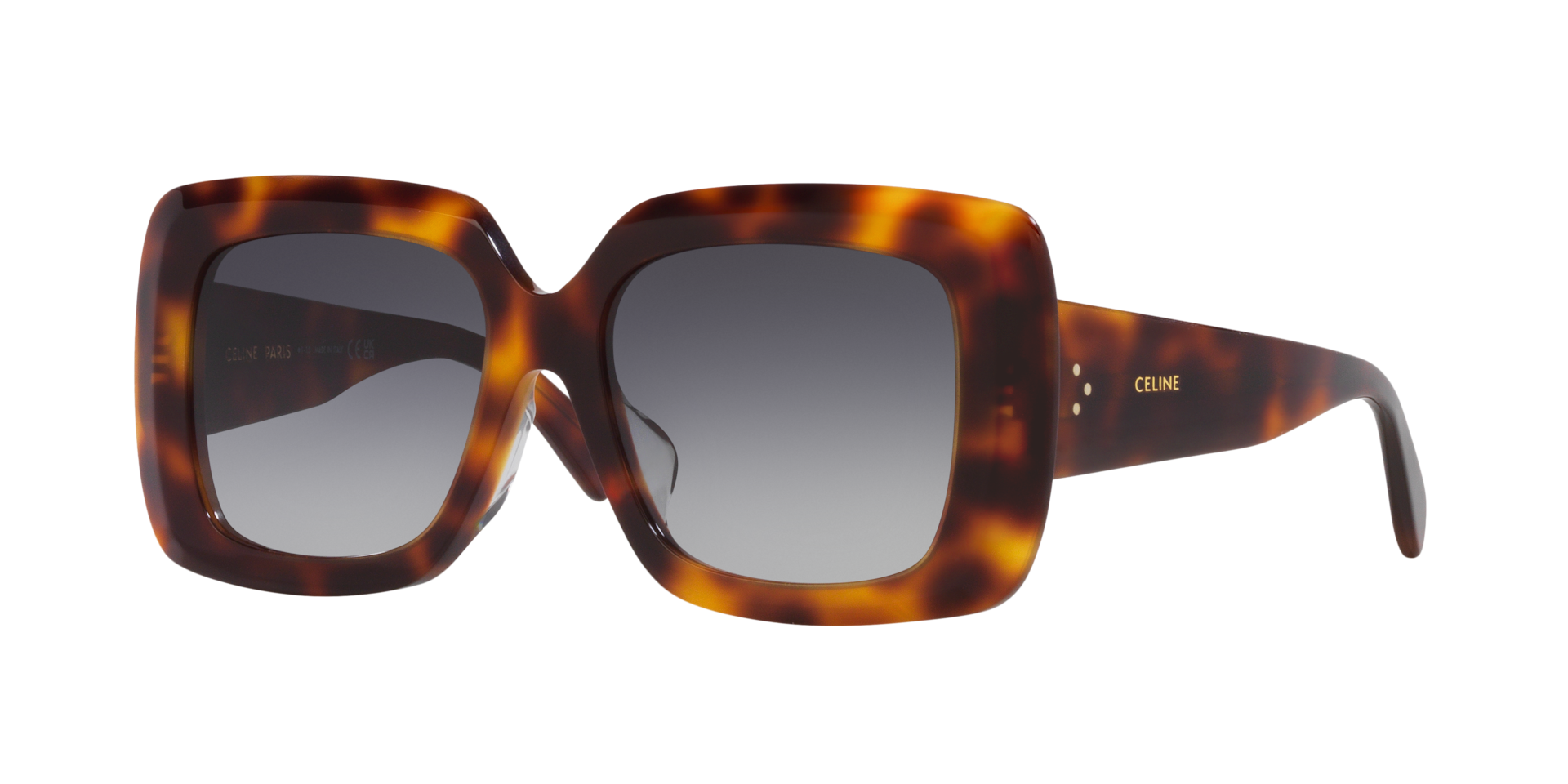 Celine Femme Sunglass Bold 3 Dots CL40263F - Couleur du Monture caille de tortue Blonde Couleur de Lentille Gris 195 €