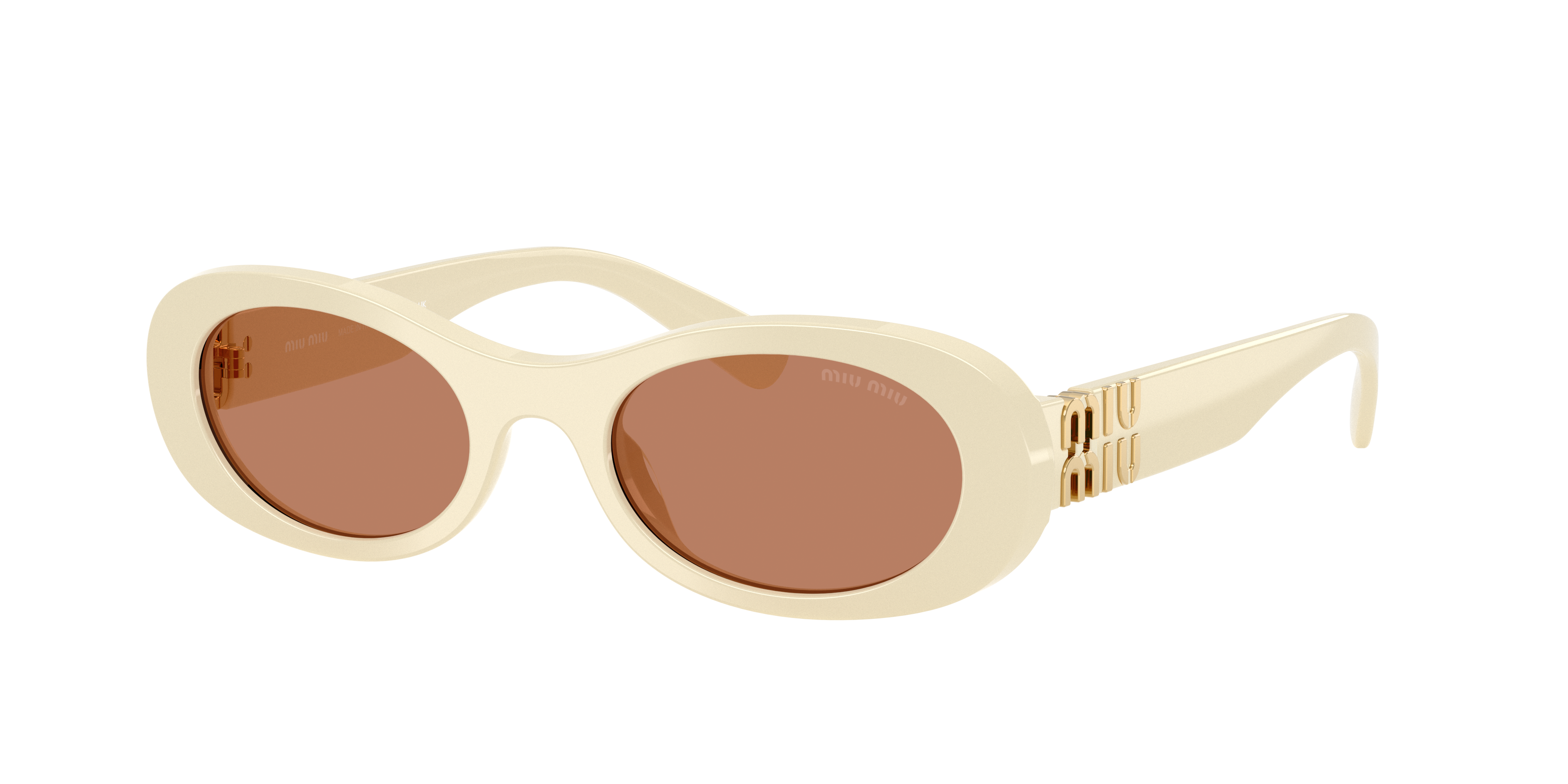 Miu Miu MU 06ZS S (50 - 20) with Brown lenses and White frame