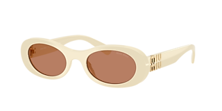 Miu Miu MU 54ZS M (53 - 19) with Pink lenses and Gold frame