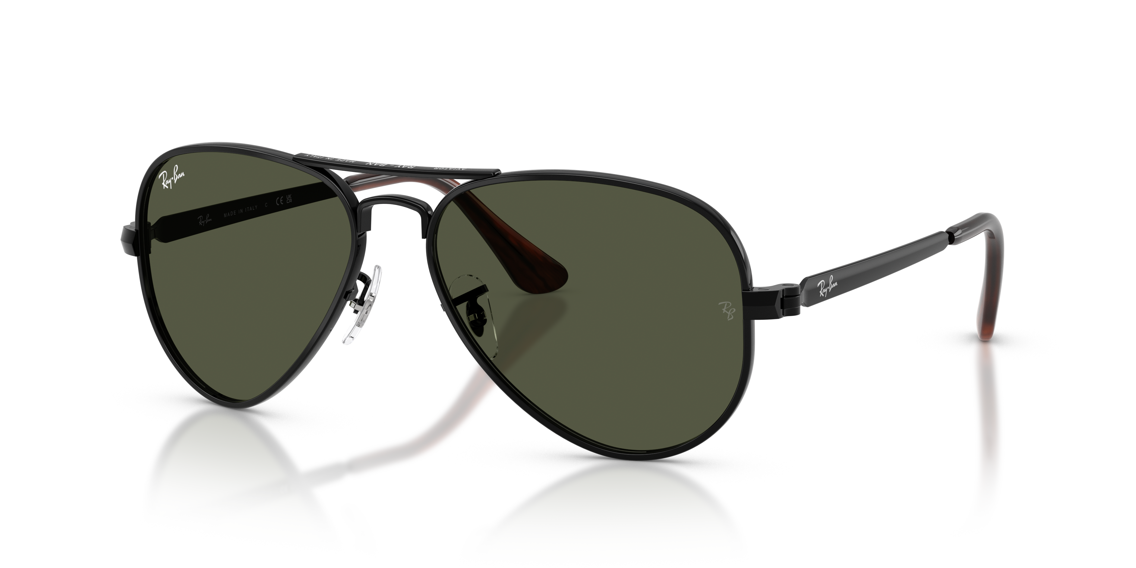 Ray-Ban AVIATOR MAX XXL (62 - 16) with Green lenses and Black