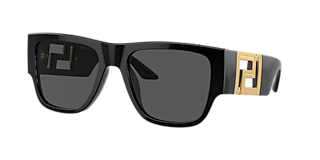 Versace VE2278D XXL (58 - 19) with Grey lenses and Black frame