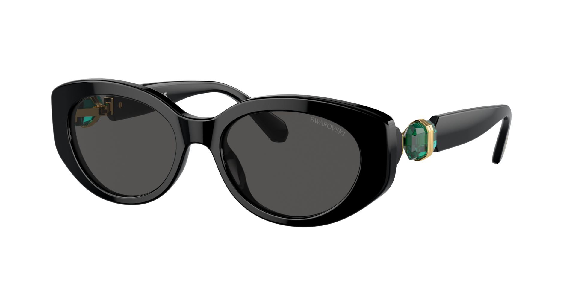Swarovski Woman Sunglass SK6002 -  Frame color: Black, Lens color: Dark Grey
