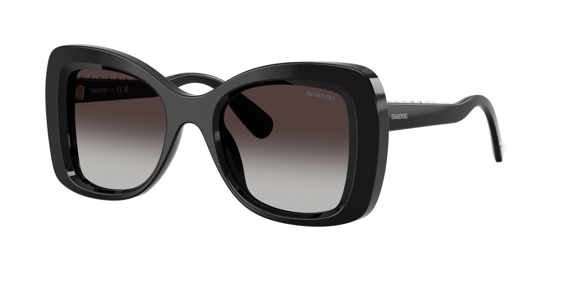 Swarovski Woman Sunglass SK6062U -  Frame color: Black, Lens color: Grey Gradient