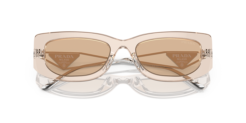 Prada PR 14YS L (53 - 19) with Brown lenses and Brown frame 