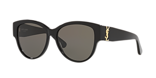 サンローラン サングラス ゴールドロゴ ブラック SLM40 54◻︎18 Saint Laurent SL M40 S (54 - 18) with Grey lenses and Black frame