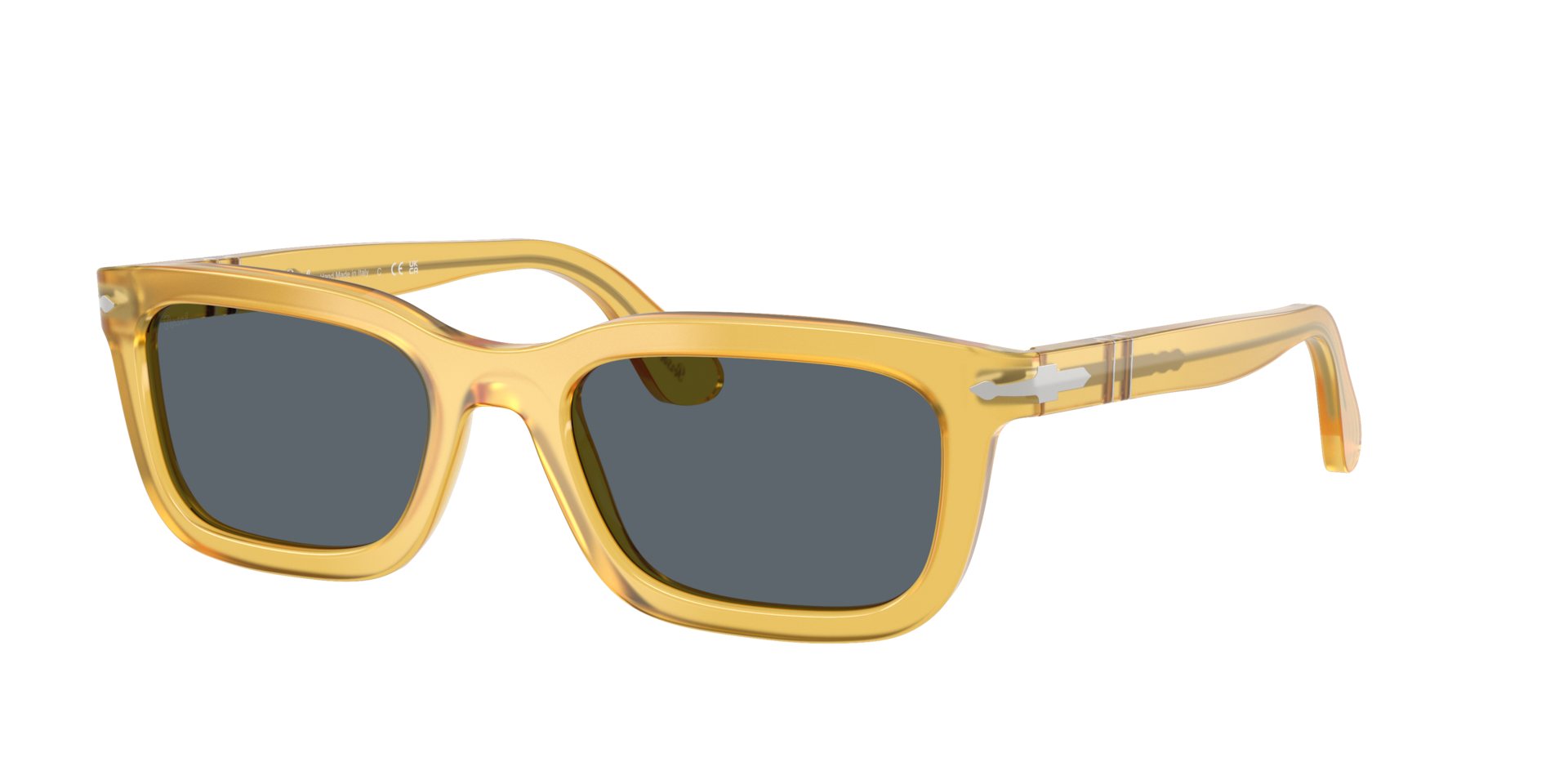 Persol Unisex Sunglass PO3396S -  Frame color: Miele, Lens color: Blue
